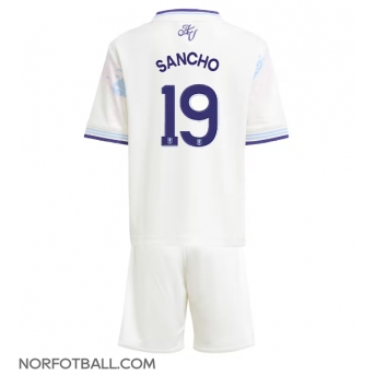 Billige Fotballdrakt Aston Villa Jadon Sancho #19 Replika Tredjedraktsett Barn 2025-26 Kortermet (med bukser)